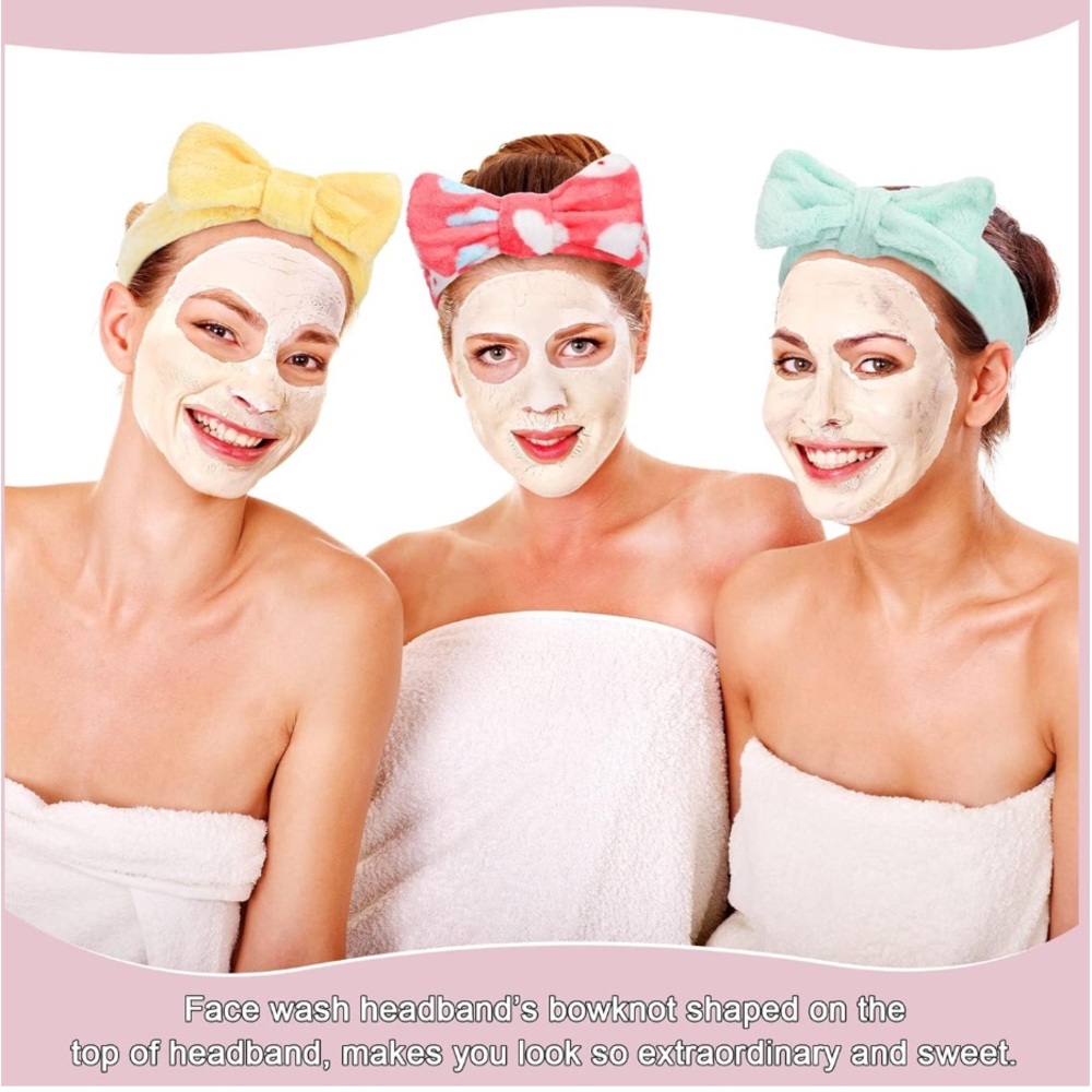 Colorful Spa Headband | Pick 1 | Soft Makeup Headband | Skincare Hair Wrap - Picture 3 of 3